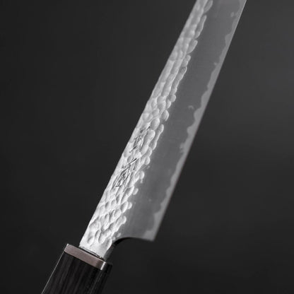 Kiritsuke Petty VG-10 Tsuchime Cherry Charcoal Handle 150mm