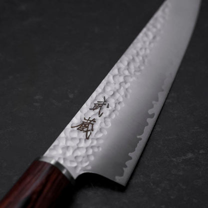 Kiritsuke Petty VG-10 Tsuchime Oval Mahogany Handle 150mm