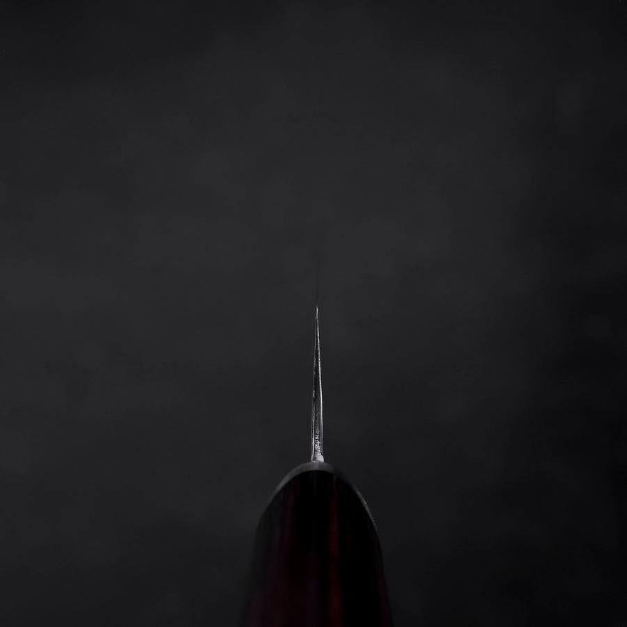 Kiritsuke Petty VG-10 Tsuchime Oval Mahogany Handle 150mm