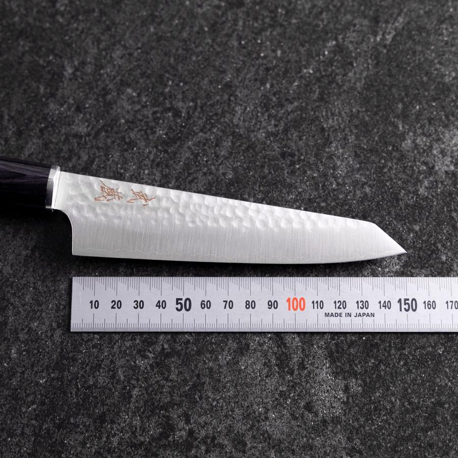 Kiritsuke Petty VG-10 Tsuchime Oval Purple Handle 150mm (5.9”)-[Musashi]-[Japanese-Kitchen-Knives]