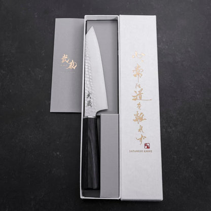 Kiritsuke Petty VG-10 Tsuchime Oval Purple Handle 150mm