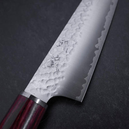 Kiritsuke Petty VG-10 Tsuchime Western Red Handle 150mm