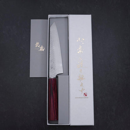 Kiritsuke Petty VG-10 Tsuchime Western Red Handle 150mm