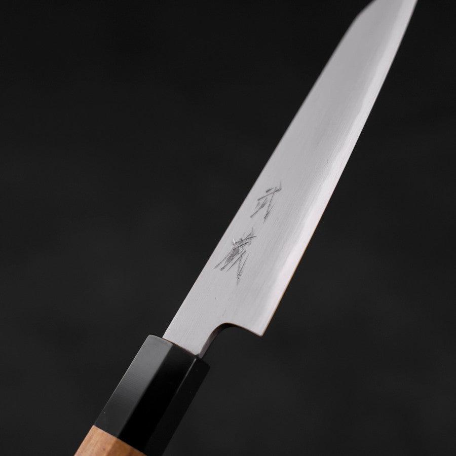 Kiritsuke Petty White Steel #2 Kasumi Buffalo Teak Handle 120mm