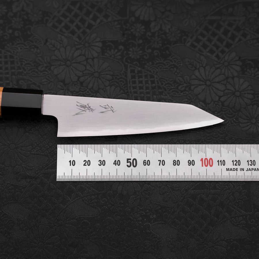 Kiritsuke Petty White Steel #2 Kasumi Buffalo Teak Handle 120mm