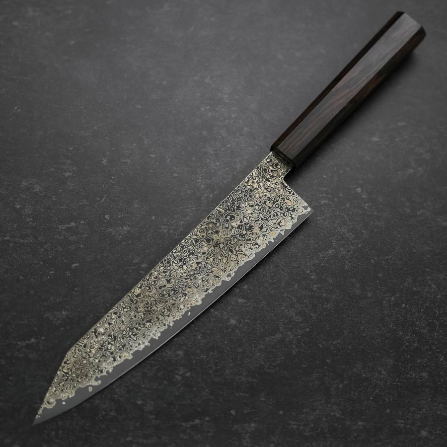 Kiritsuke SG-2 Black Nickel Damascus Ebony Handle 210mm