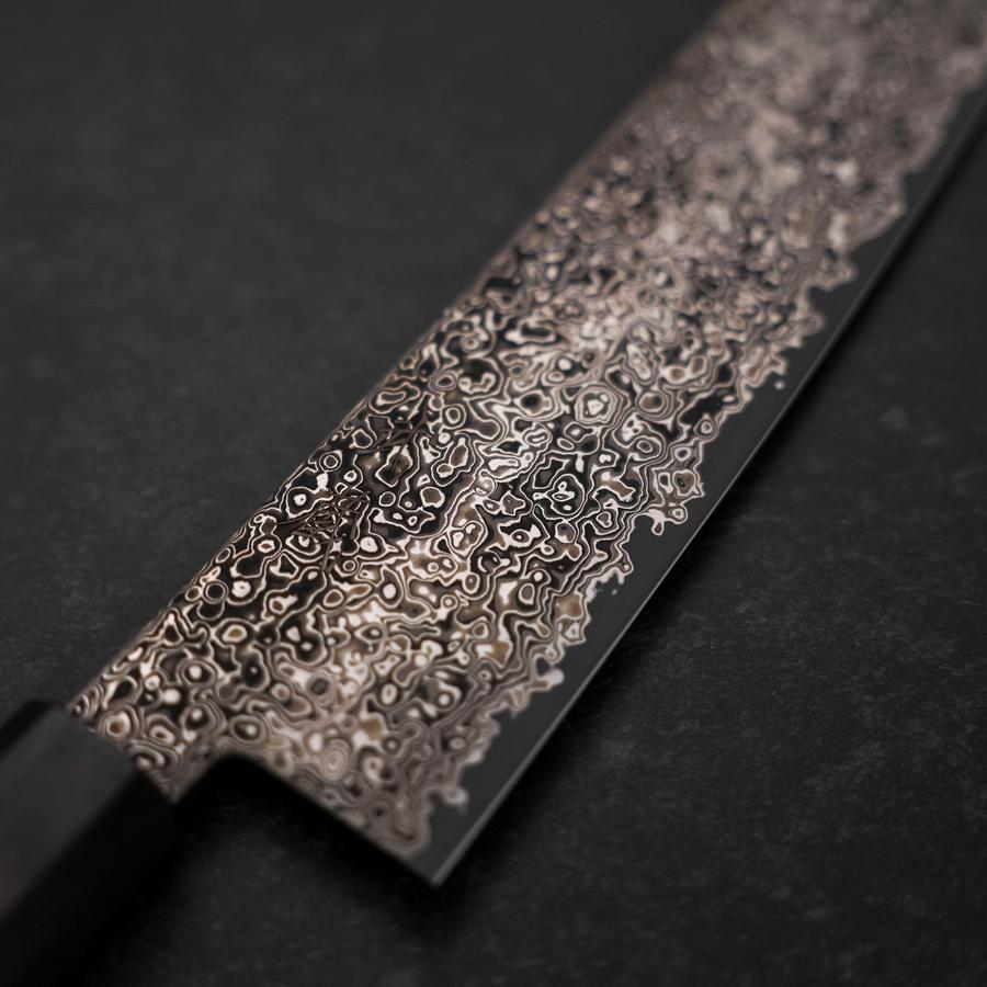Kiritsuke SG-2 Black Nickel Damascus Ebony Handle 210mm