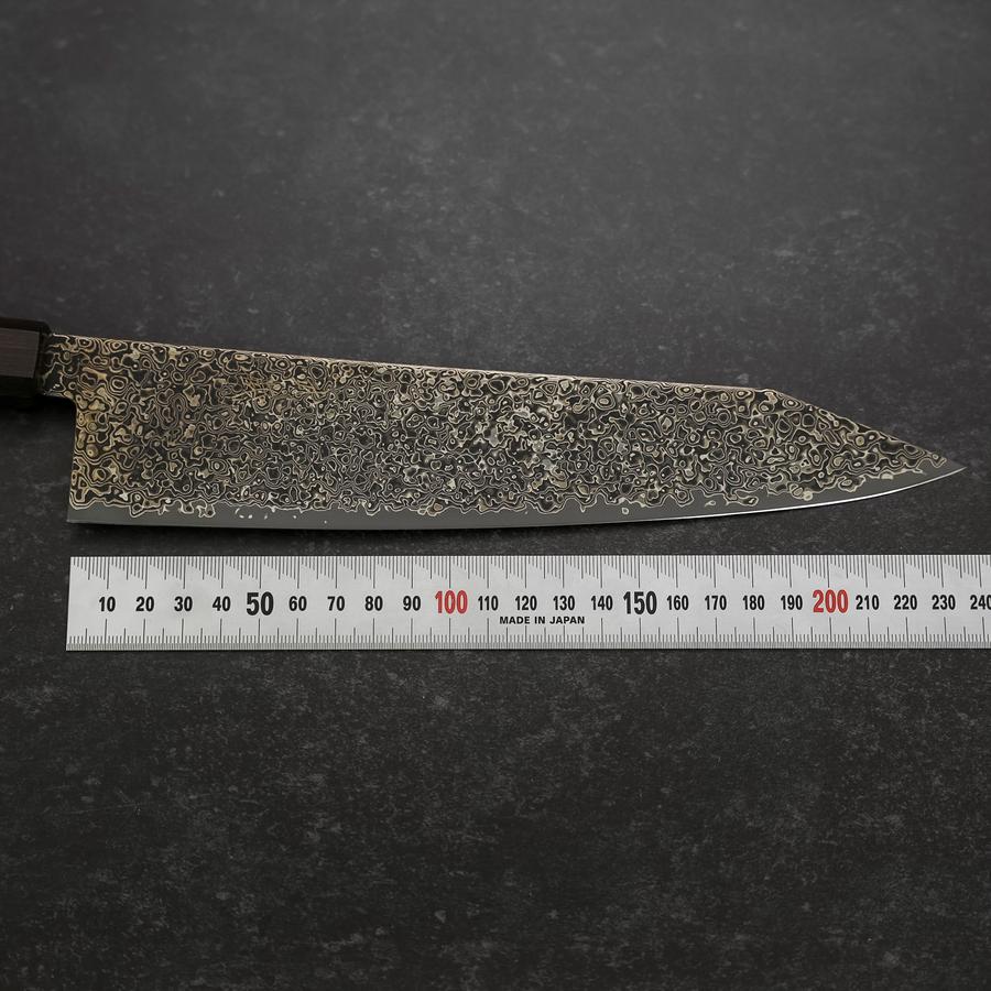 Kiritsuke SG-2 Black Nickel Damascus Ebony Handle 240mm