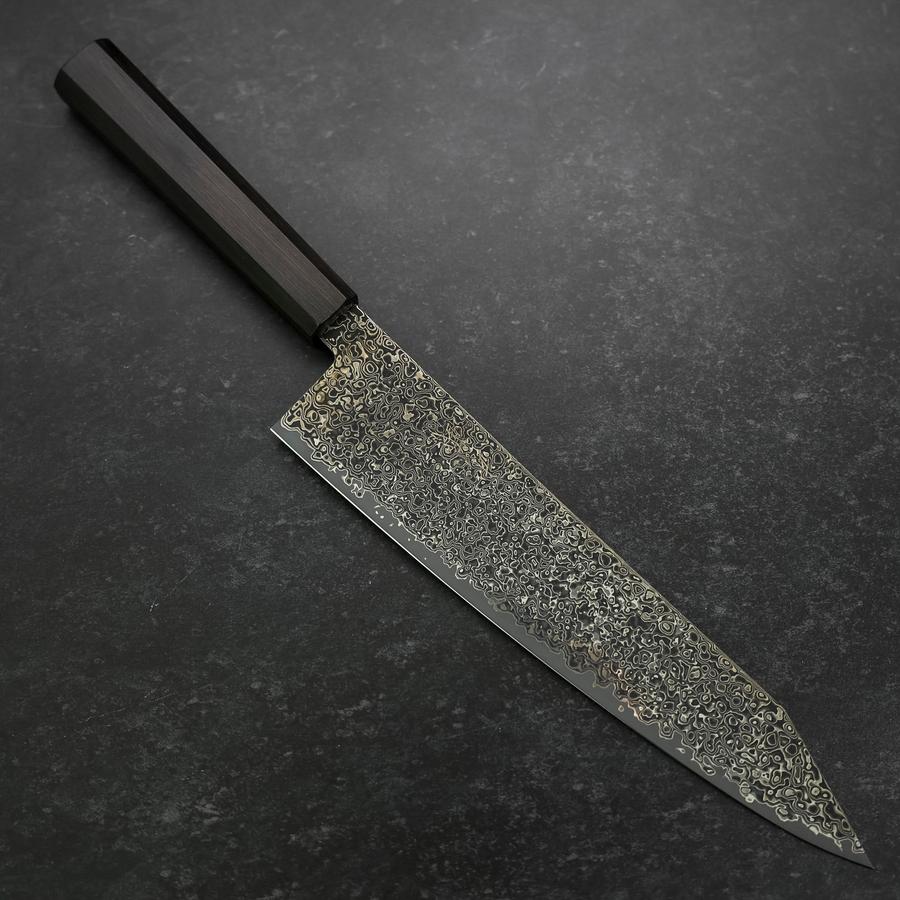 Kiritsuke SG-2 Black Nickel Damascus Ebony Handle 240mm