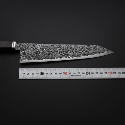 Kiritsuke SG-2 Black Nickel Damascus Western Ebony Handle 210mm