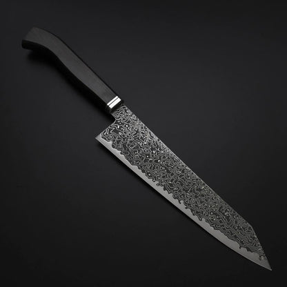 Kiritsuke SG-2 Black Nickel Damascus Western Ebony Handle 210mm