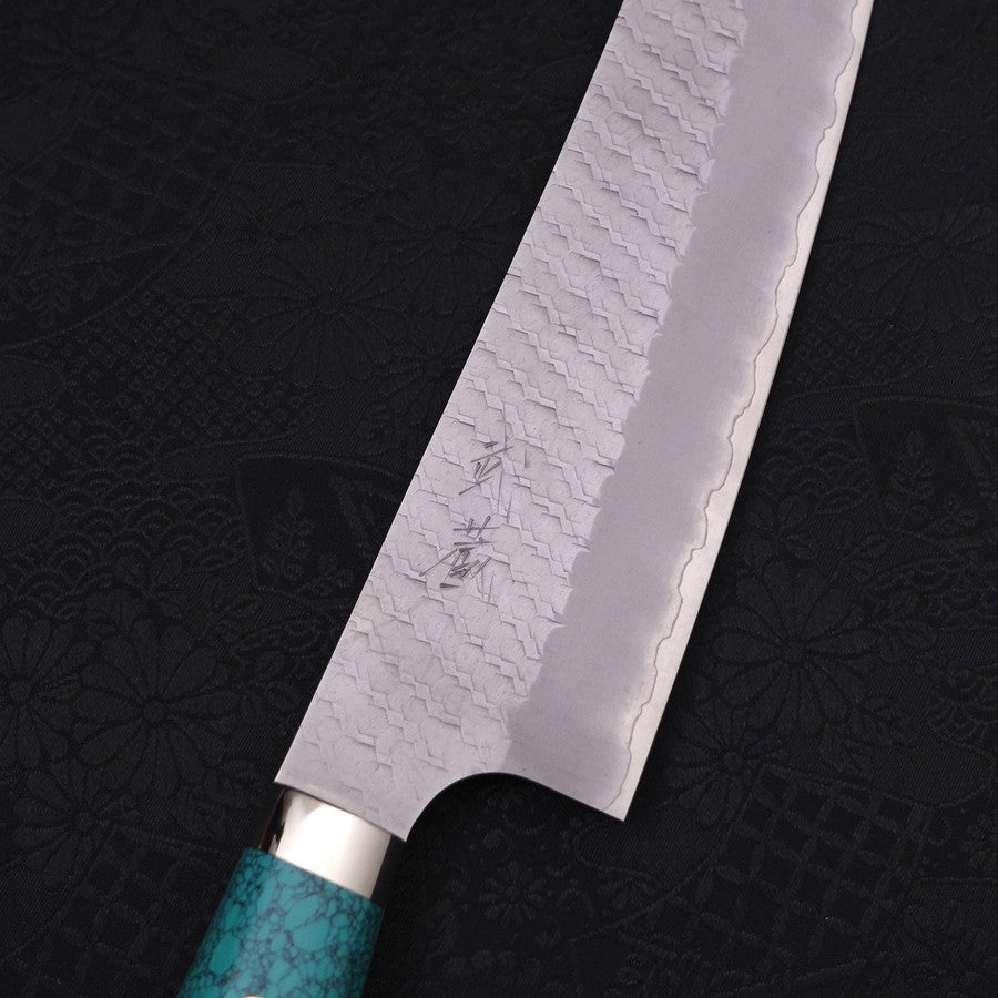 Kiritsuke SG-2 Tsuchime Turquoise Green Handle 200mm