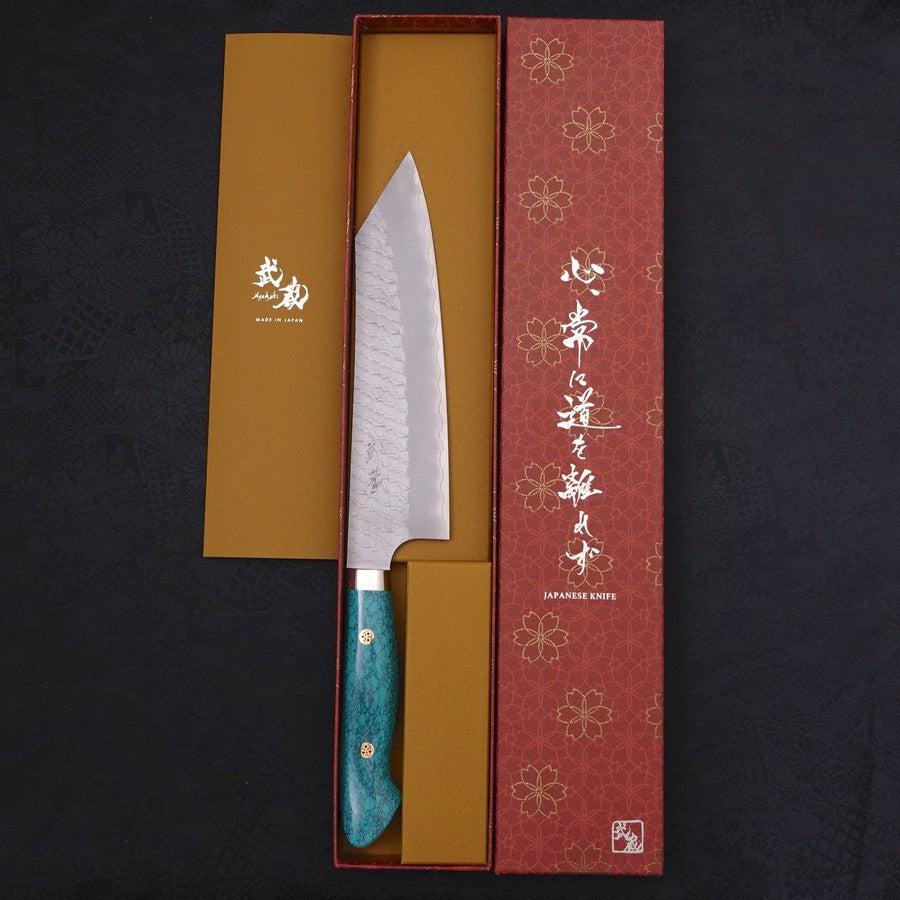 Kiritsuke SG-2 Tsuchime Turquoise Green Handle 200mm