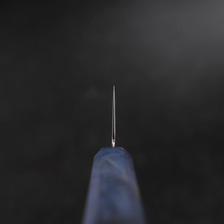 Kiritsuke SG-2 Wave Nickel Damascus Blue Maple Handle 210mm