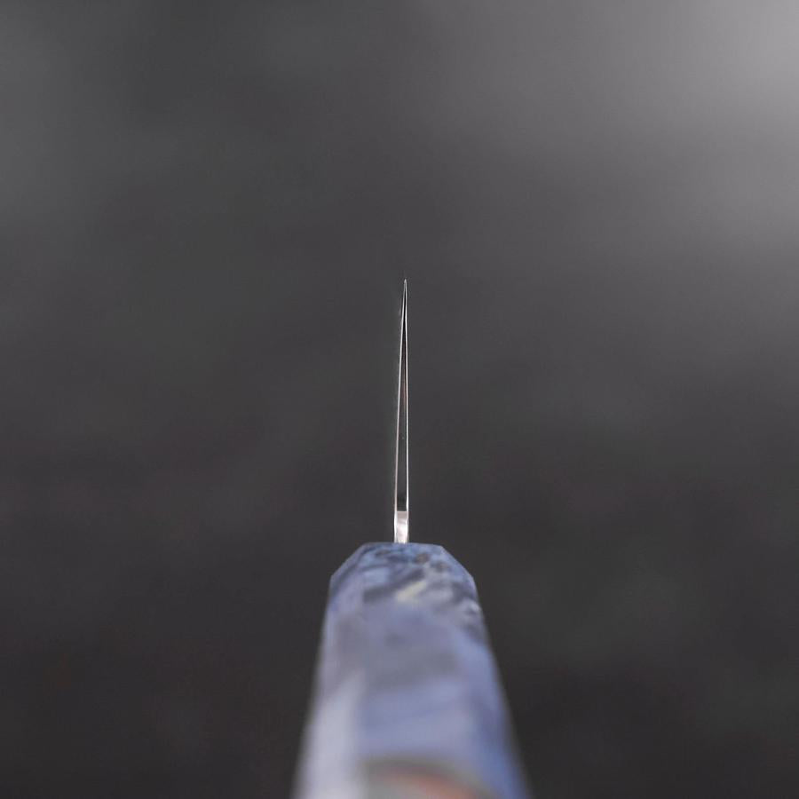 Kiritsuke SG-2 Wave Nickel Damascus Blue Maple Handle 240mm