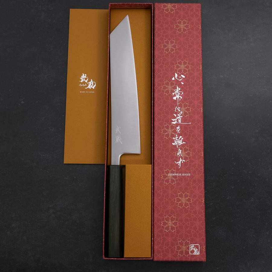 Kiritsuke SLD Polished Green Urushi Handle 240mm