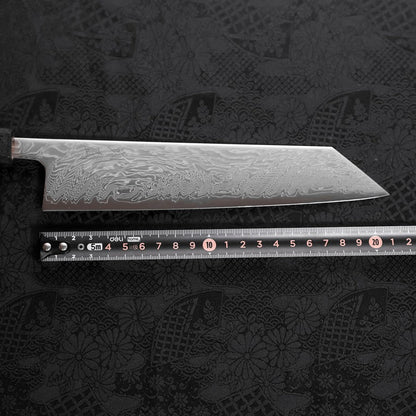 Kiritsuke SLD Wave Nickel Damascus Black Ishime Urushi Handle 210mm
