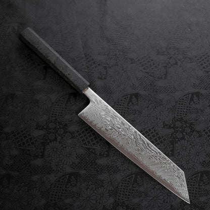 Kiritsuke SLD Wave Nickel Damascus Black Ishime Urushi Handle 210mm