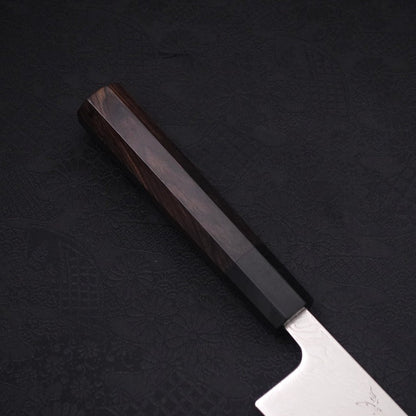 Kiritsuke SLD Wave Nickel Damascus Buffalo Ebony Handle 210mm