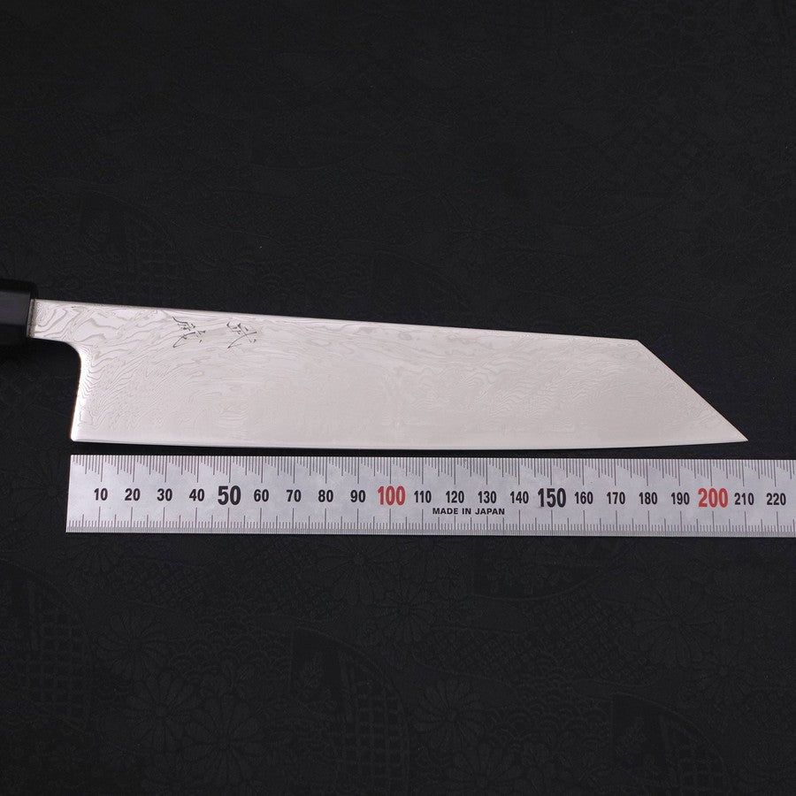 Kiritsuke SLD Wave Nickel Damascus Buffalo Ebony Handle 210mm