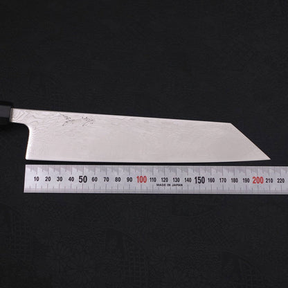 Kiritsuke SLD Wave Nickel Damascus Buffalo Ebony Handle 210mm