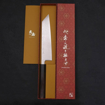 Kiritsuke SLD Wave Nickel Damascus Buffalo Ebony Handle 210mm