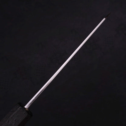 Kiritsuke Santoku Blue Steel #1 Suminagashi Black Ishime Handle 170mm