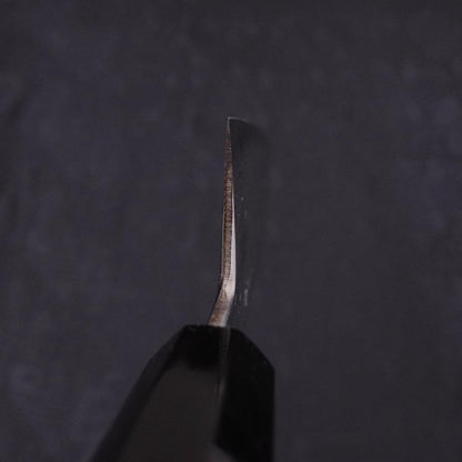 Kiritsuke Santoku Blue Steel #1 Suminagashi Buffalo Ebony Handle 170mm