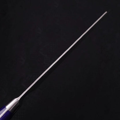 Kiritsuke Santoku Blue Steel #2 Nashiji Stainless Clad Western Handle 195mm