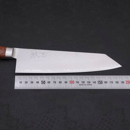 Kiritsuke Santoku VG-5 Stainless Tsuchime Western Mahogany Handle 190mm