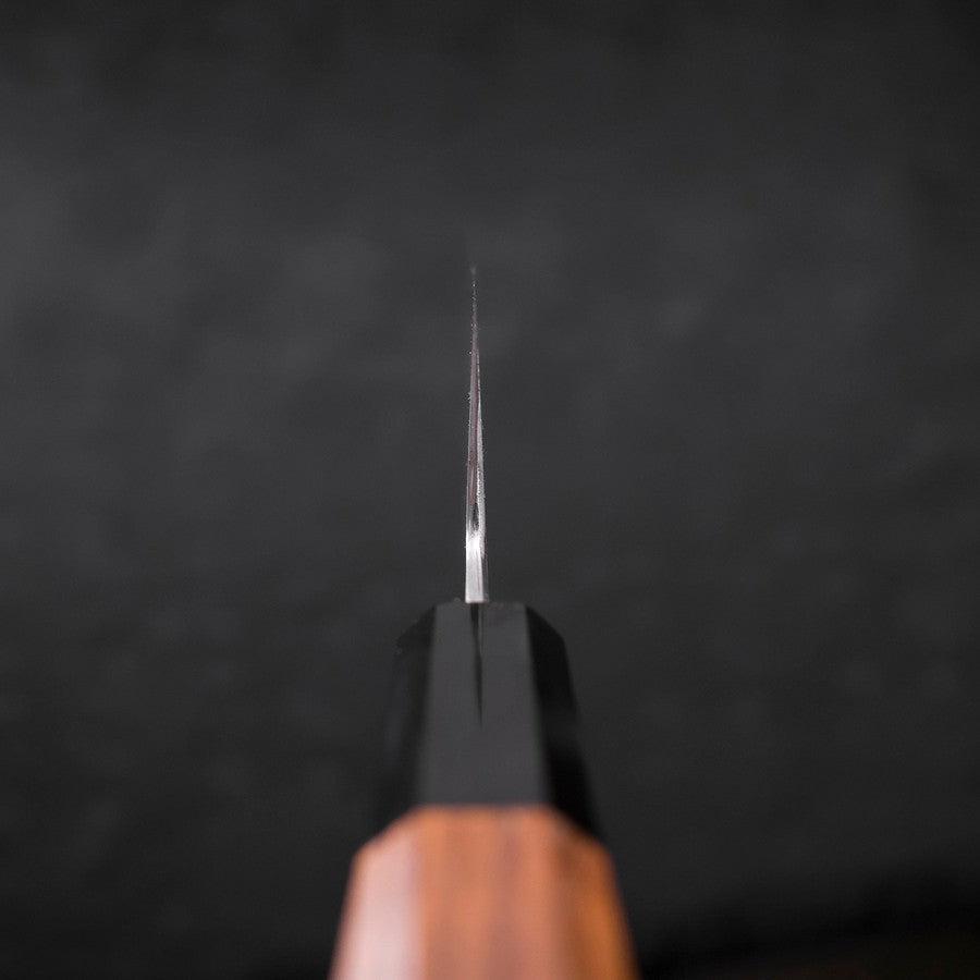 Kiritsuke Santoku White Steel #2 Kasumi Buffalo Teak Handle 180mm