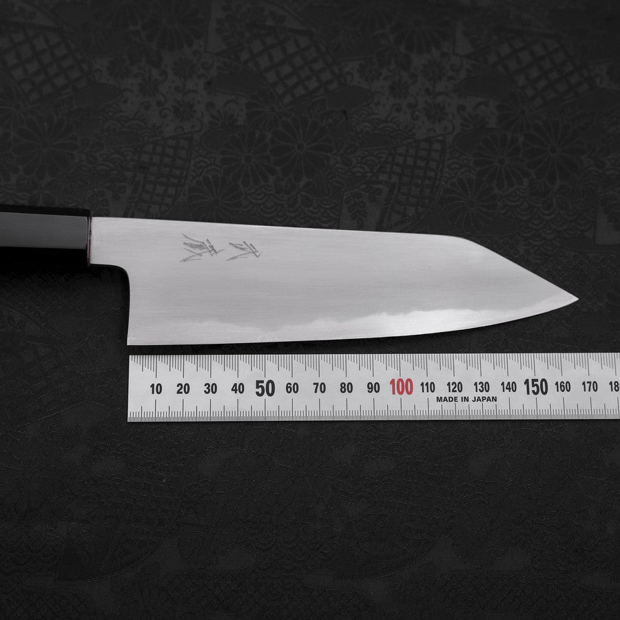 Kiritsuke Santoku White Steel #2 Kasumi Buffalo Teak Handle 180mm