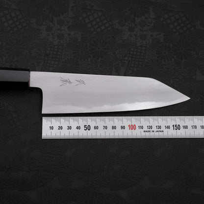 Kiritsuke Santoku White Steel #2 Kasumi Buffalo Teak Handle 180mm