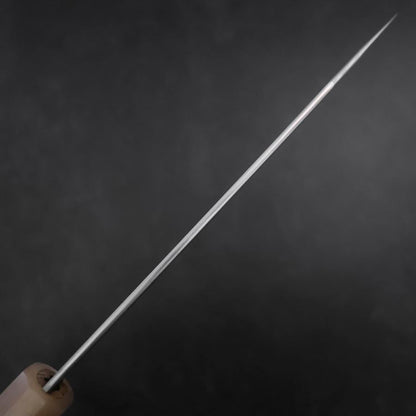 Kiritsuke Silver Steel #3 Bokashi Double Buffalo Capped Magnolia Handle 195mm