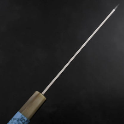 Kiritsuke Silver Steel #3 Nickel Damascus Buffalo Turquoise Handle 210mm