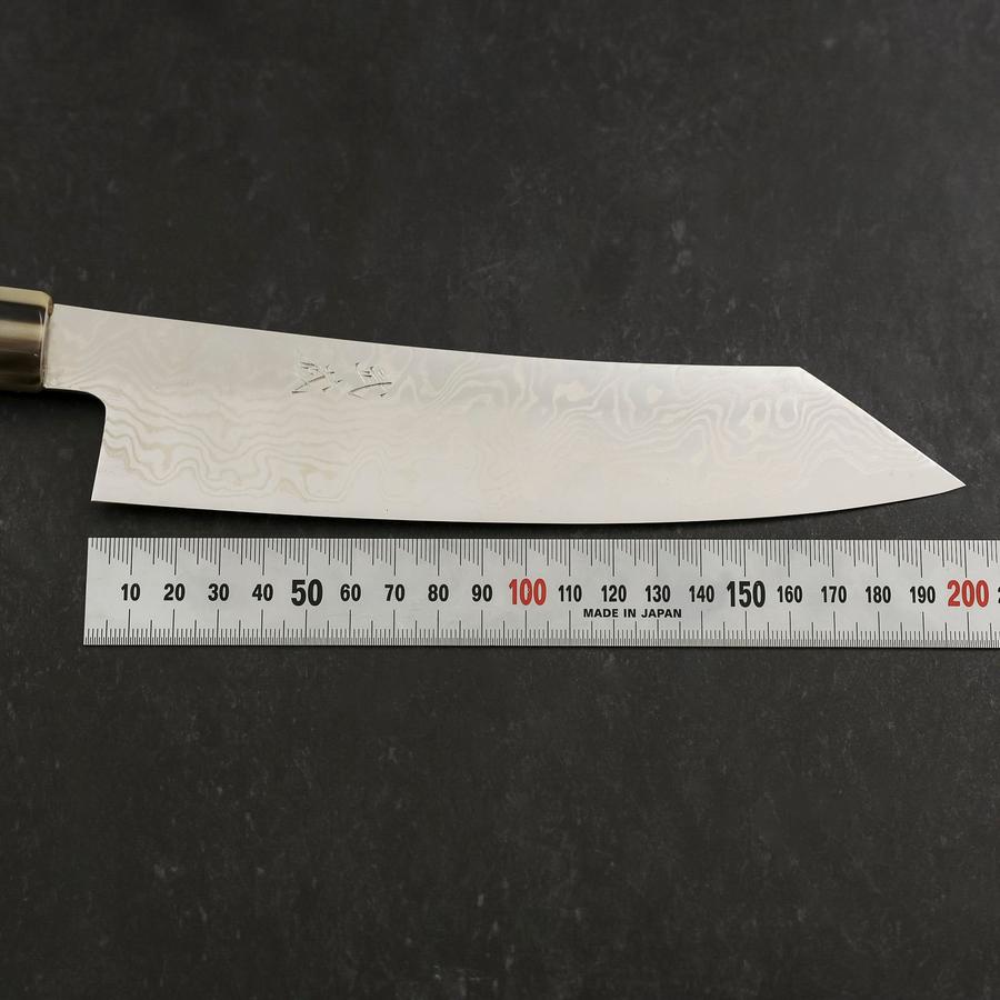 Kiritsuke Silver Steel #3 Nickel Damascus Buffalo Turquoise Handle 210mm