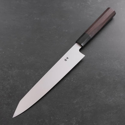 Kiritsuke Silver Steel #3 Polished Buffalo Ebony Handle 230mm
