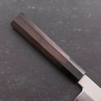 Kiritsuke Silver Steel #3 Polished Buffalo Ebony Handle 230mm