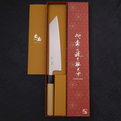 Kiritsuke Silver Steel #3 Polished Buffalo Magnolia Handle 210mm