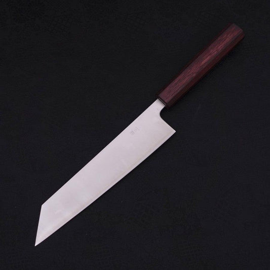 Kiritsuke Silver Steel #3 Polished Purple Urushi Handle 210mm