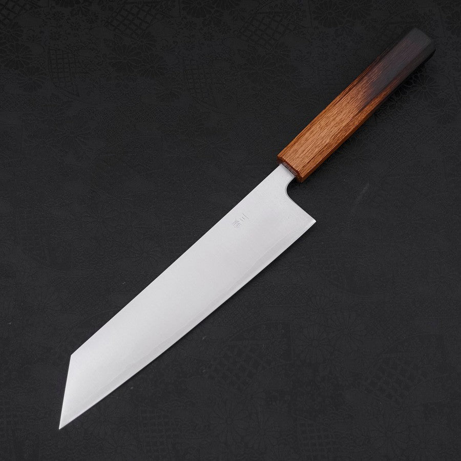 Kiritsuke Silver Steel #3 Polished Yaki Urushi Handle 210mm