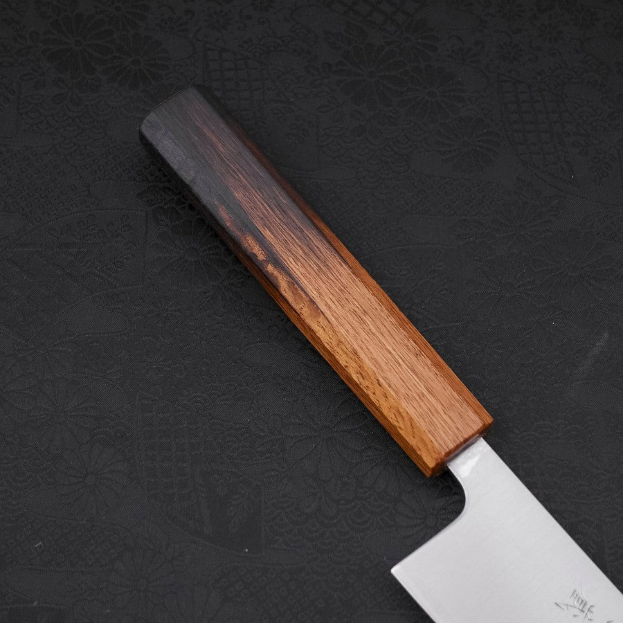 Kiritsuke Silver Steel #3 Polished Yaki Urushi Handle 210mm