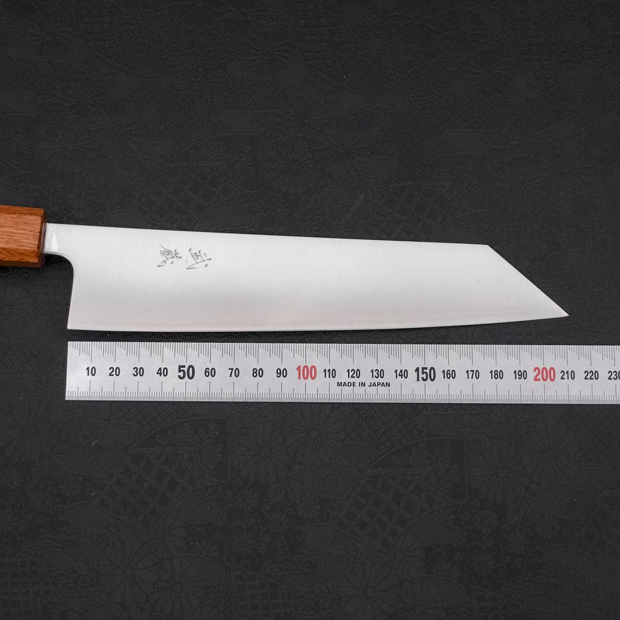 Kiritsuke Silver Steel #3 Polished Yaki Urushi Handle 210mm