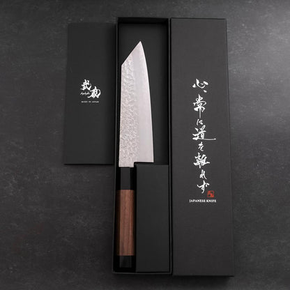 Kiritsuke Silver Steel #3 Tsuchime Walnut Handle 170mm