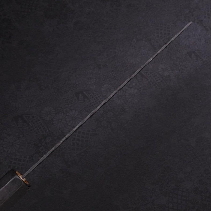 Kiritsuke Stainless Clad Blue Super Kurouchi Tsuchime Buffalo Magnolia Handle 240mm