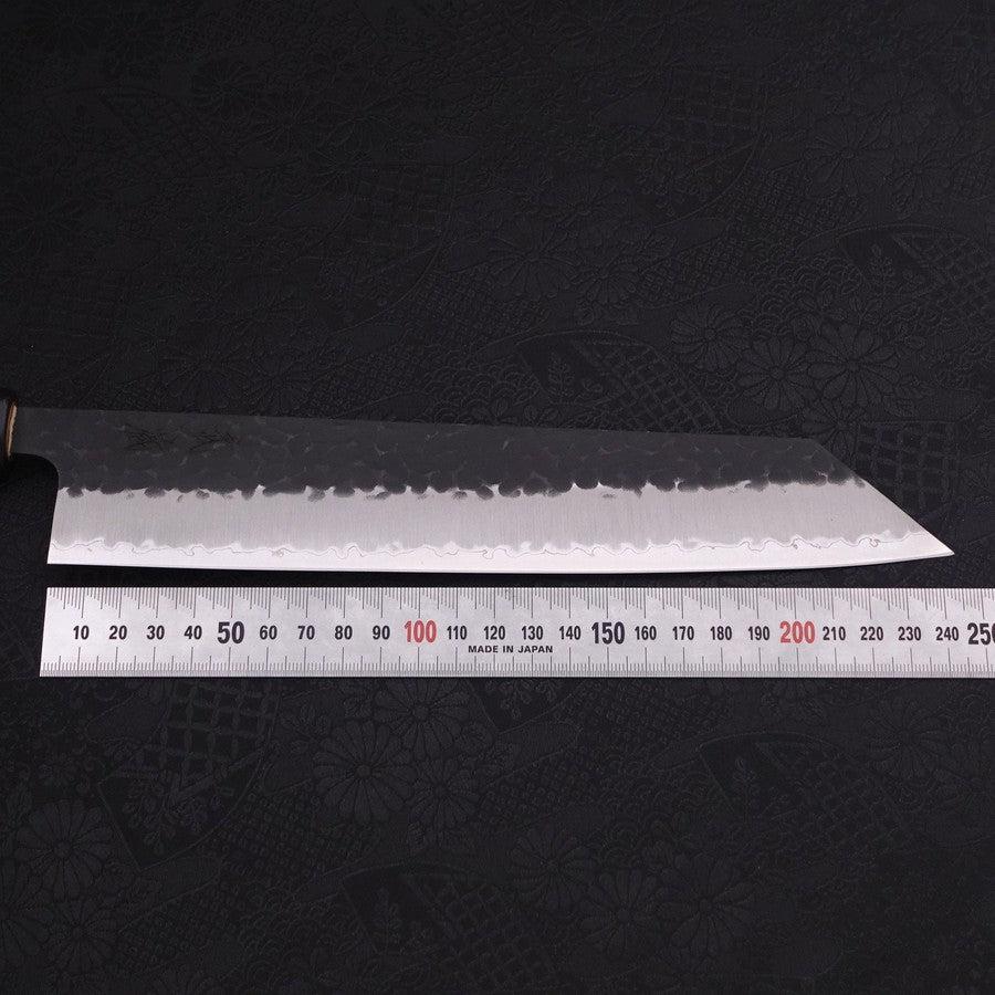 Kiritsuke Stainless Clad Blue Super Kurouchi Tsuchime Buffalo Magnolia Handle 240mm