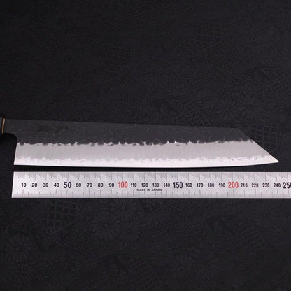 Kiritsuke Stainless Clad Blue Super Kurouchi Tsuchime Buffalo Magnolia Handle 240mm