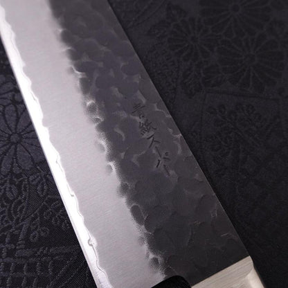 Kiritsuke Stainless Clad Blue Super Kurouchi Tsuchime Western Handle 210mm