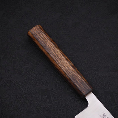 Kiritsuke Stainless Clad Blue Super Polished Sumi Urushi Handle 210mm