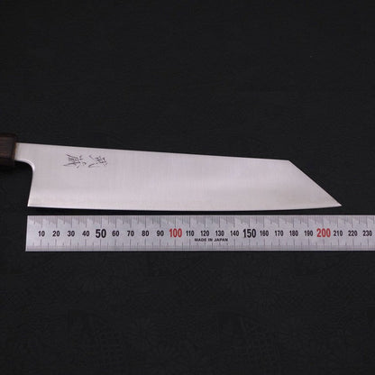 Kiritsuke Stainless Clad Blue Super Polished Sumi Urushi Handle 210mm